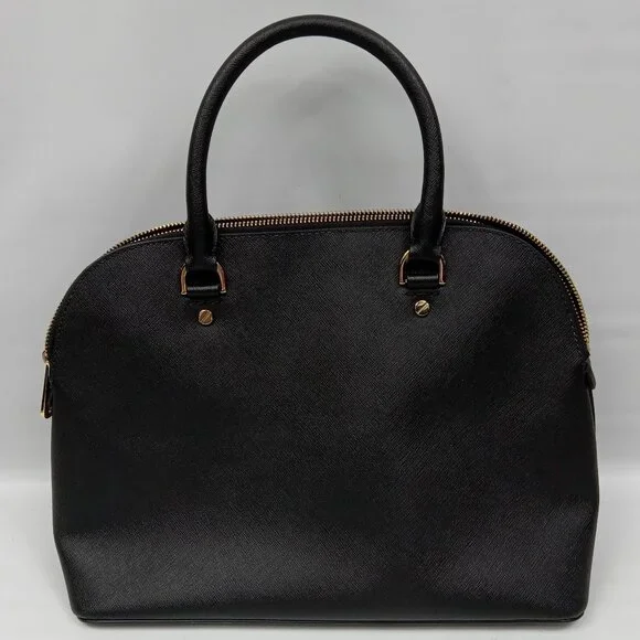 Michael Kors Cindy Medium Dome Satchel Black NO SHOULDER STRAP - Picture 4 of 10